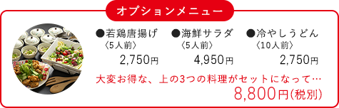 オプションメニュー